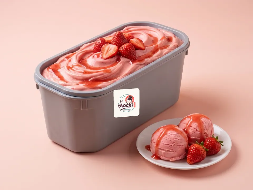 Strawberry gelato