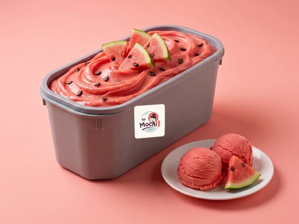 Watermelon gelato